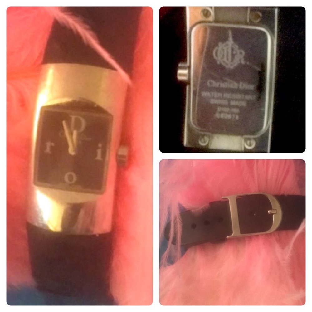 DIOR Timeless Elegance: Vintage CHRISTIAN  DIOR  Diorific Leather Bracelet Watch